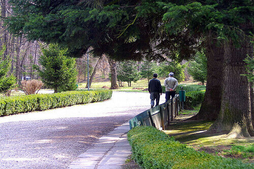Promenerande personer