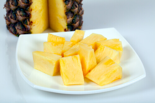Skivad ananas