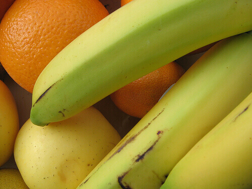 Banan och apelsin