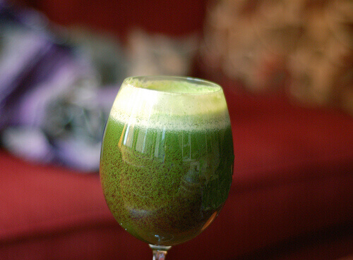 persiljejuice i glas