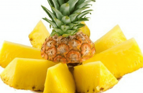 Uppskuren ananas