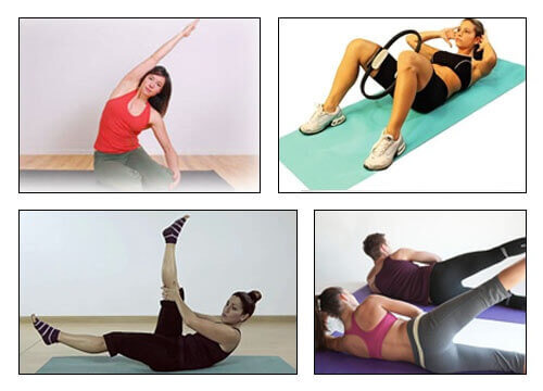Pilatesövningar för att minska midja och höft