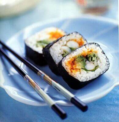sushi är en stor del av Japans matkultur