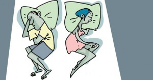 Sovställningen kan säga något om en relation
