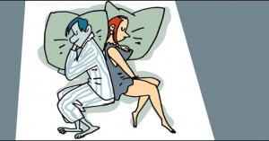 Sover ni rygg mot rygg?