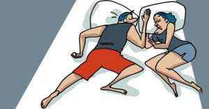 Sover du ihopträngd kan det tyda på dålig självkänsla