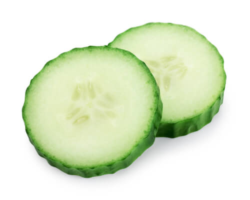 En mask med gurka minskar vidgade porer