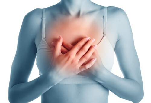 Kärlkramp är ett av symtomen på hjärtsjukdom