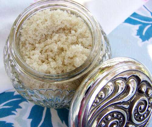 Exfoliant i form av socker