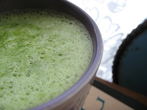 Grön smoothie med spirulina