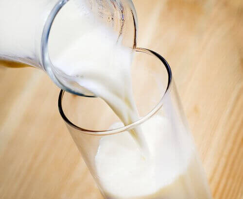 Mjölk i glas