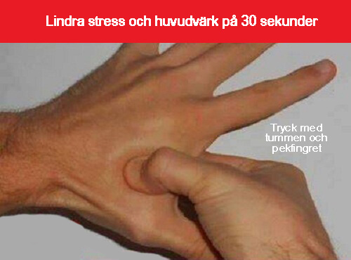 Akupressur mot huvudvärk och stress