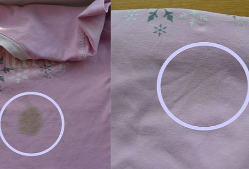 Knep för att ta bort fläckar på kläderna