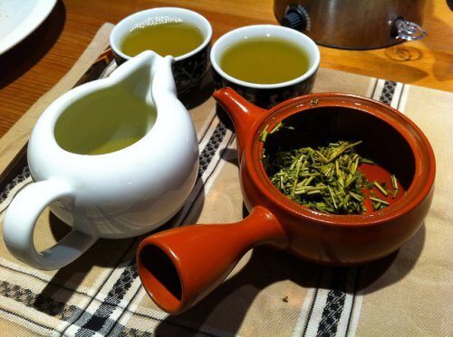 Grönt te innehåller antioxidanter