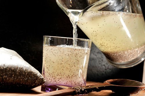 citronjuice och chiafrön