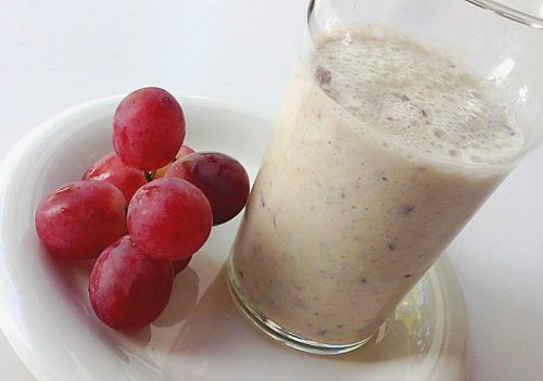 Smoothie med druvor och havre för ditt hjärta