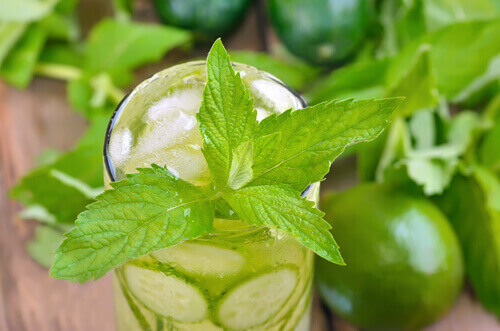 Detoxvatten med limefrukt