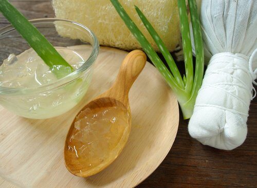 Aloe vera mjukar upp huden