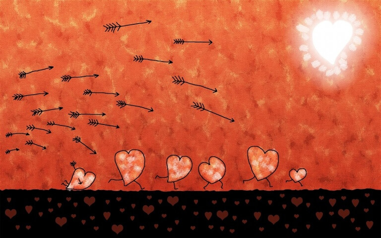 Hjärtan och pilar