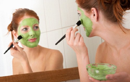 Grön mask