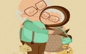 Riktig kärlek är blind för år, rynkor och tid