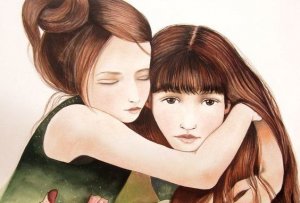 En syster är mer än en vän, hon är halva ditt hjärta