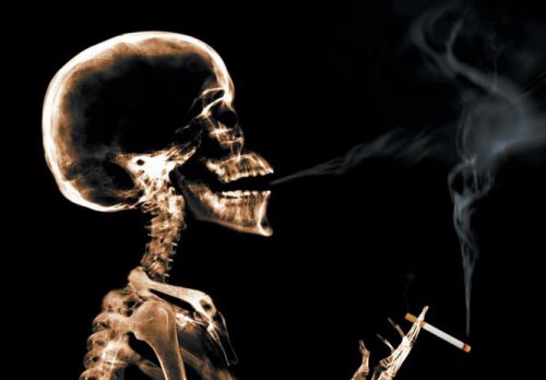 rökande skelett