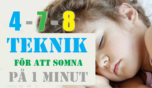 Vill du lära dig somna på 1 minut?