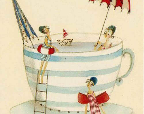 Vänner i kaffekopp
