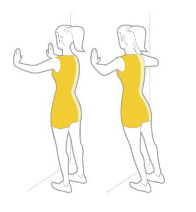 armhävningar mot vägg för att motverka slapp hy