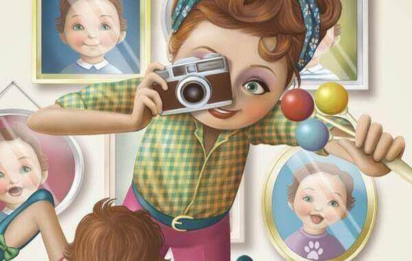 mama tar kort på barn