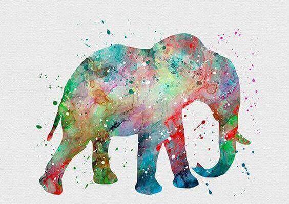 Målad elefant
