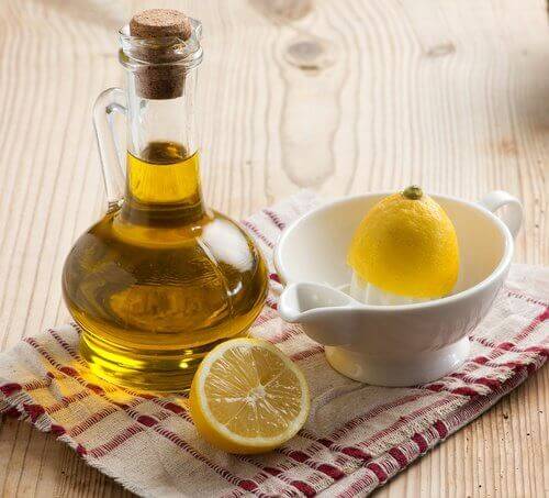 olivolja och citron
