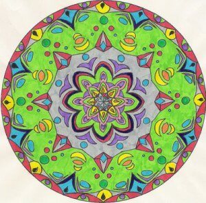 färgrann mandala