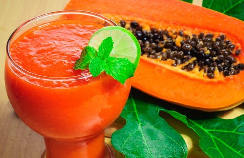 smoothie med papaya