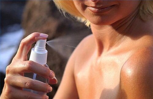 Spreja på lotion