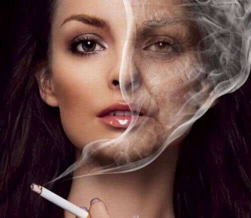 rökning förstör utseendet