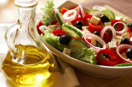 Sallad med olivolja