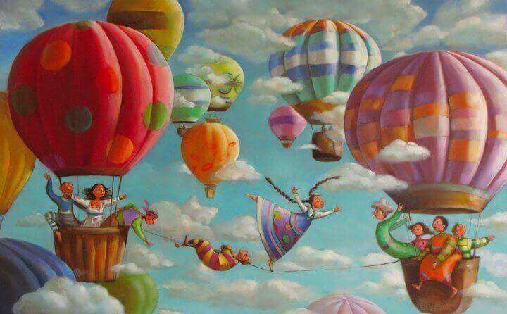 flygande ballonger