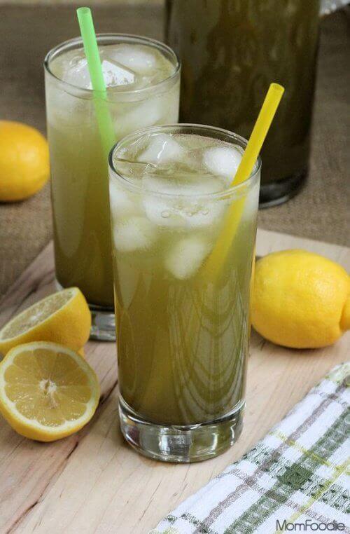 lemonad med grönt te