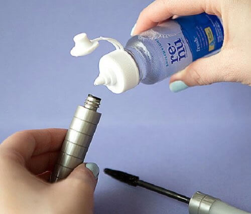 Späd ut maskara med sminkborttagare