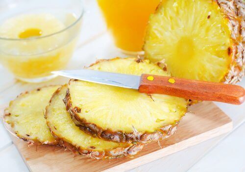 Skivad ananas