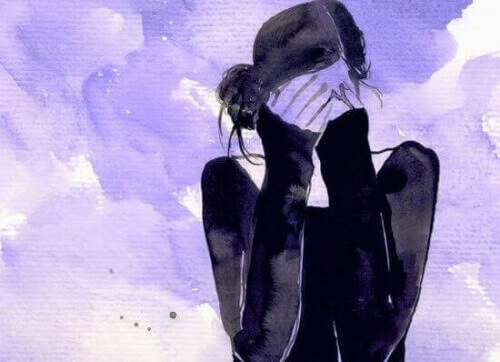Kvinna med depression