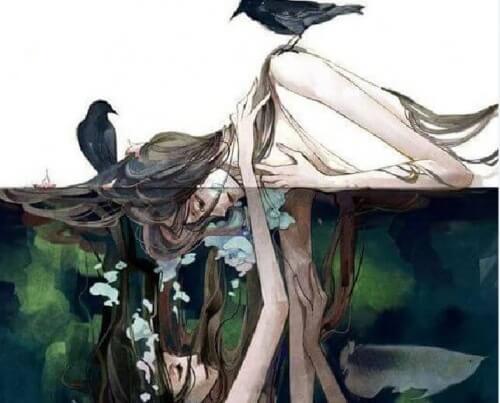 Att dras ned under ytan