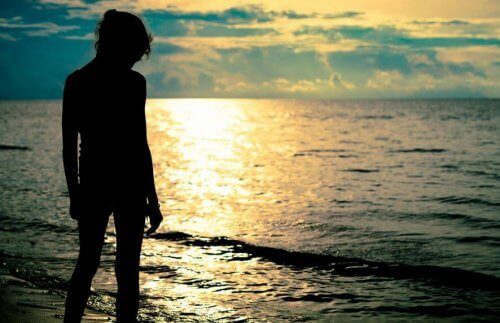 Person vid havet
