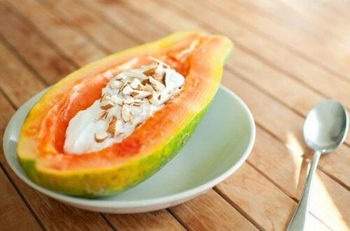 papaya till frukost