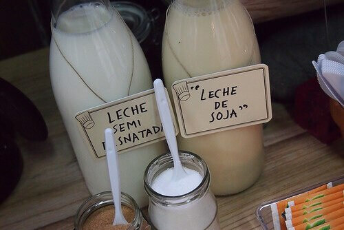 Sojamjölk och vanlig mjölk