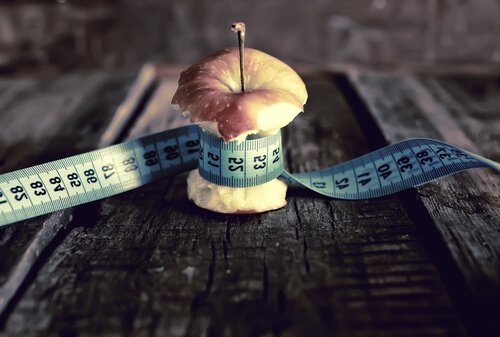 Äpple med måttband