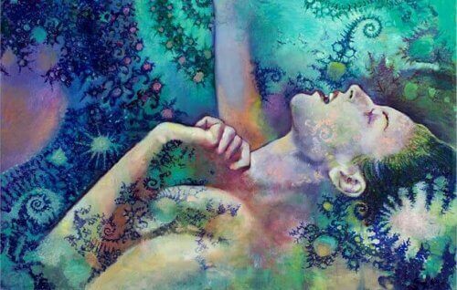 Emotionellt blockerad kvinna