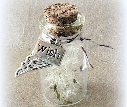 flaska med önskningar